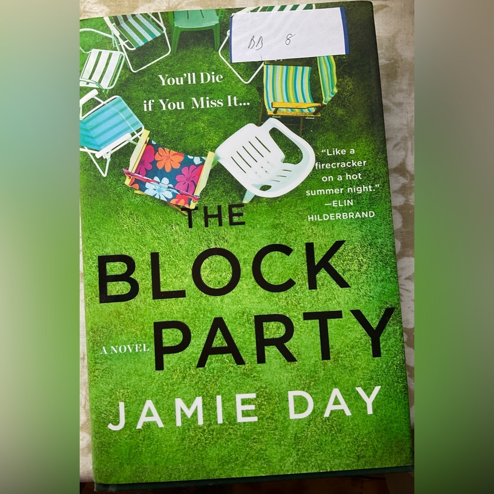 The Block Party Novel with Green Cover